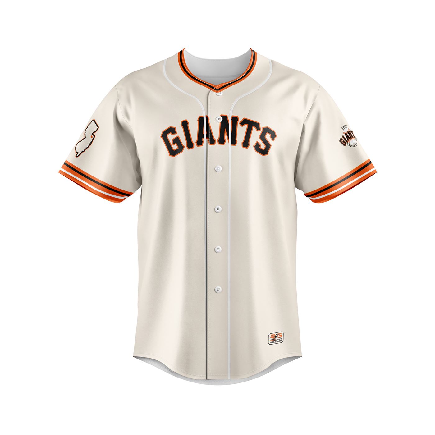 Full Dye Sub Baseball/Softball Faux Full Button Short Sleeve Jersey ...